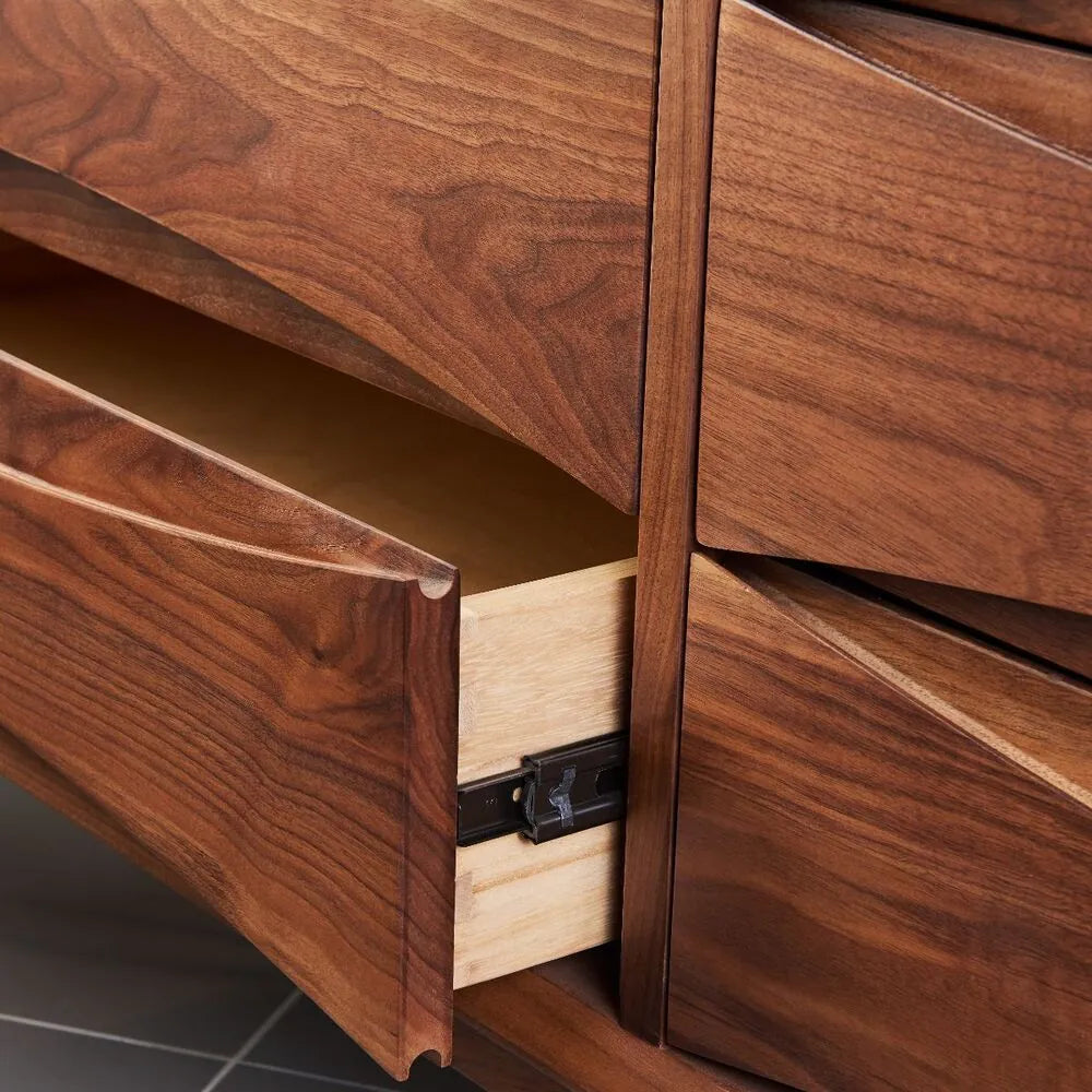 Arne Chest 6 Drawers 158 x 45cm Solid American Walnut