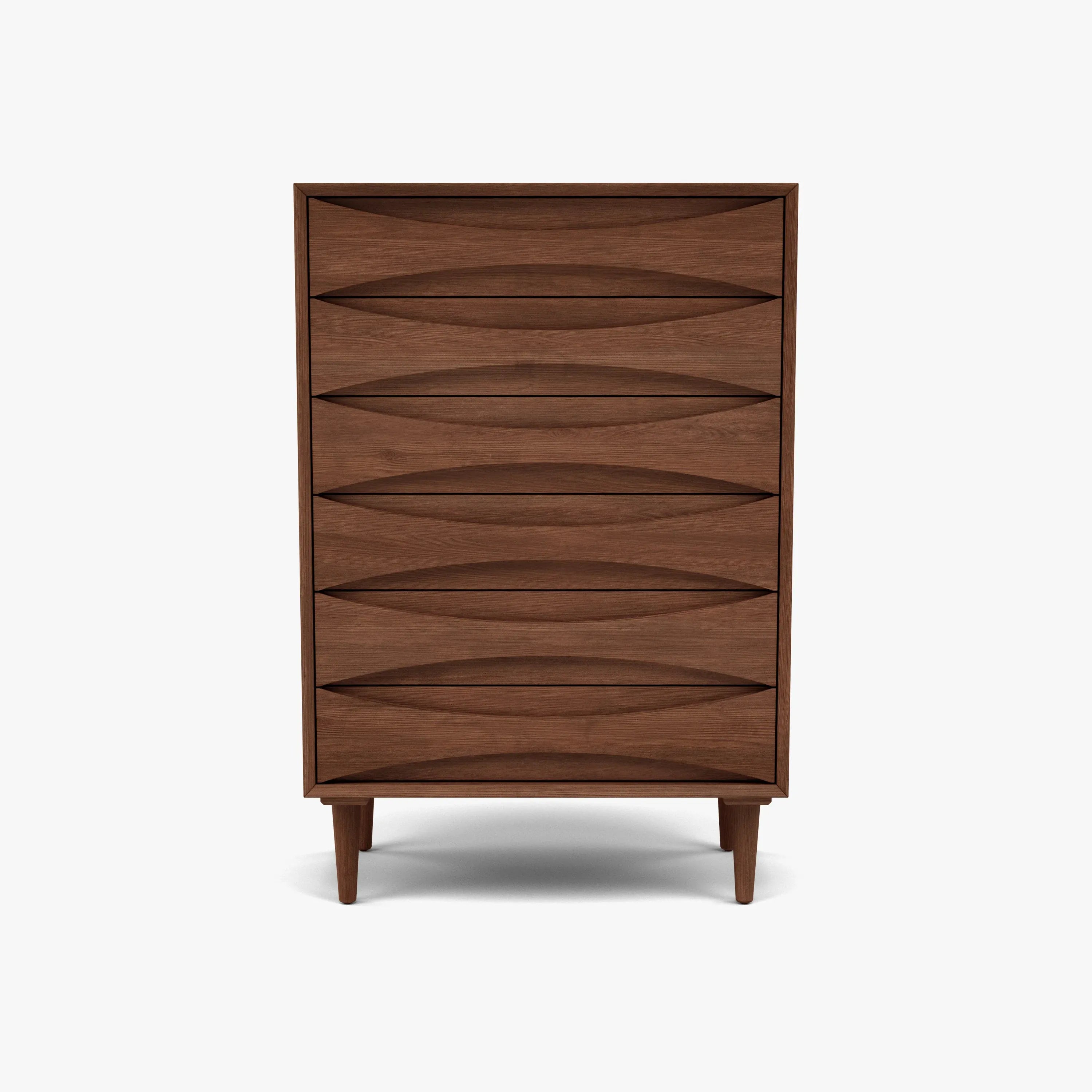 Arne Tallboy 6 Drawers 80 x 45cm Solid American Walnut