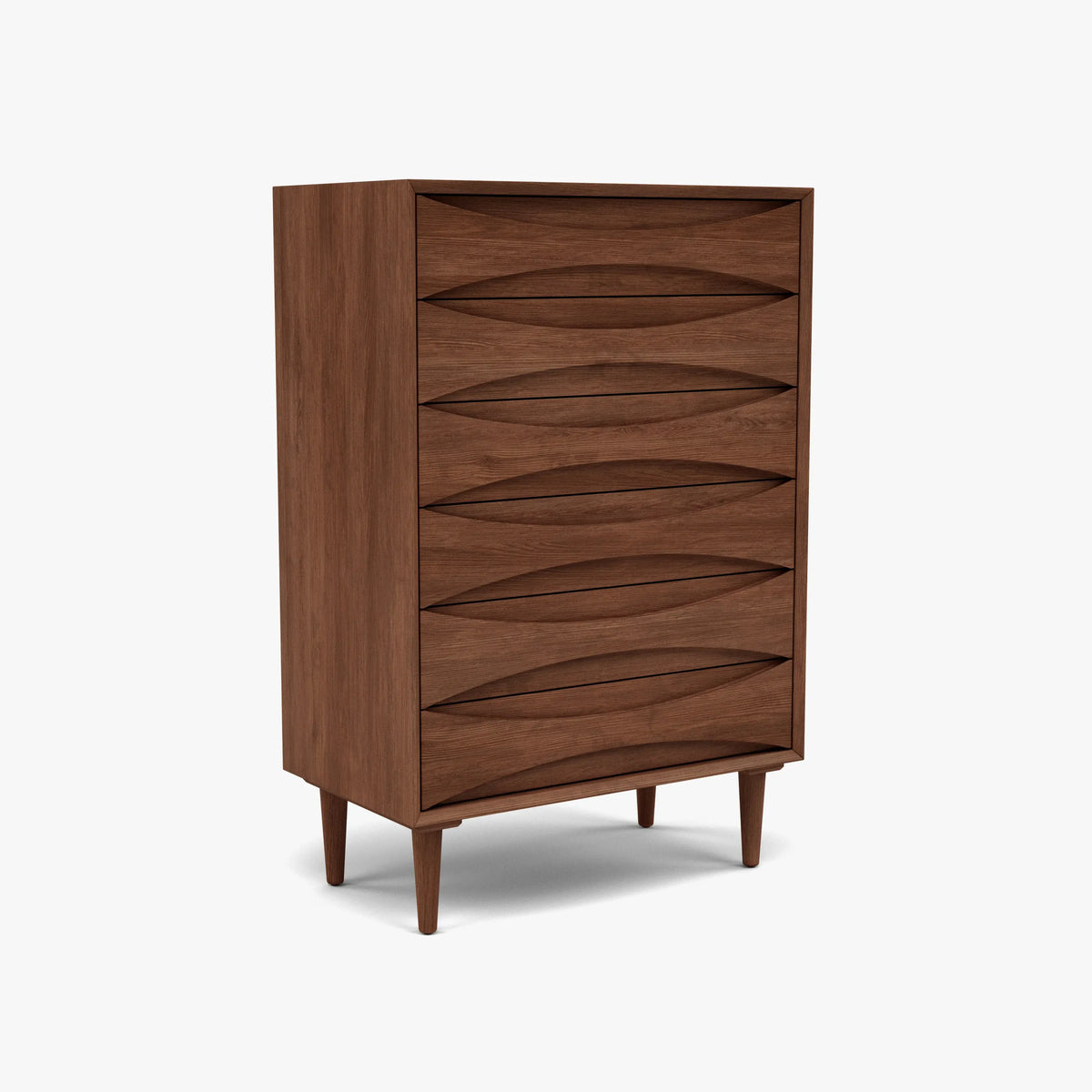 Arne Tallboy 6 Drawers 80 x 45cm Solid American Walnut