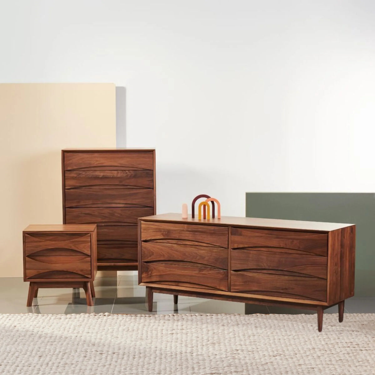 Arne Tallboy 6 Drawers 80 x 45cm Solid American Walnut