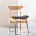 Astrid Dining Chair Light Grey Fabric Solid American Oak