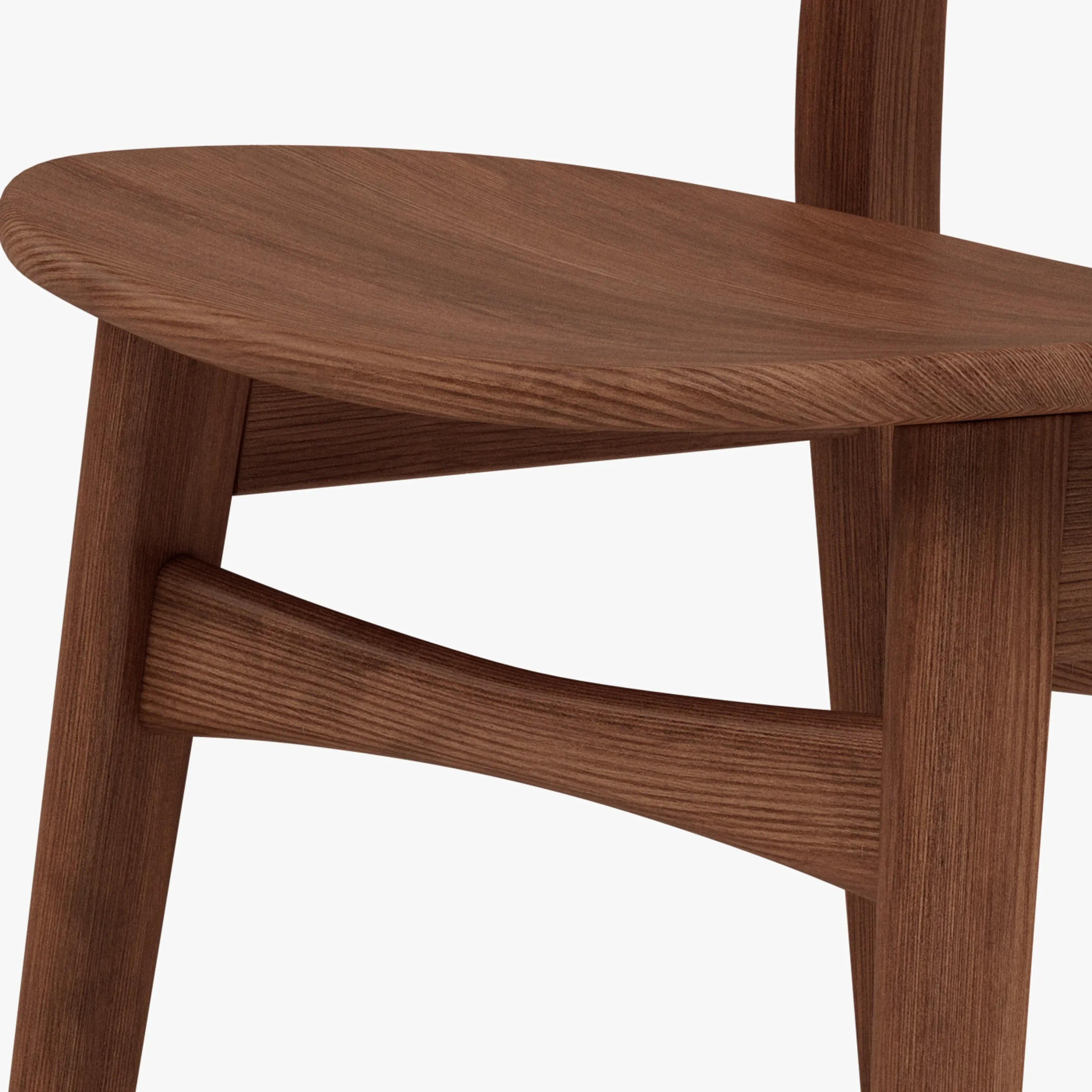 Astrid Dining Chair Solid Seat Solid American Walnut