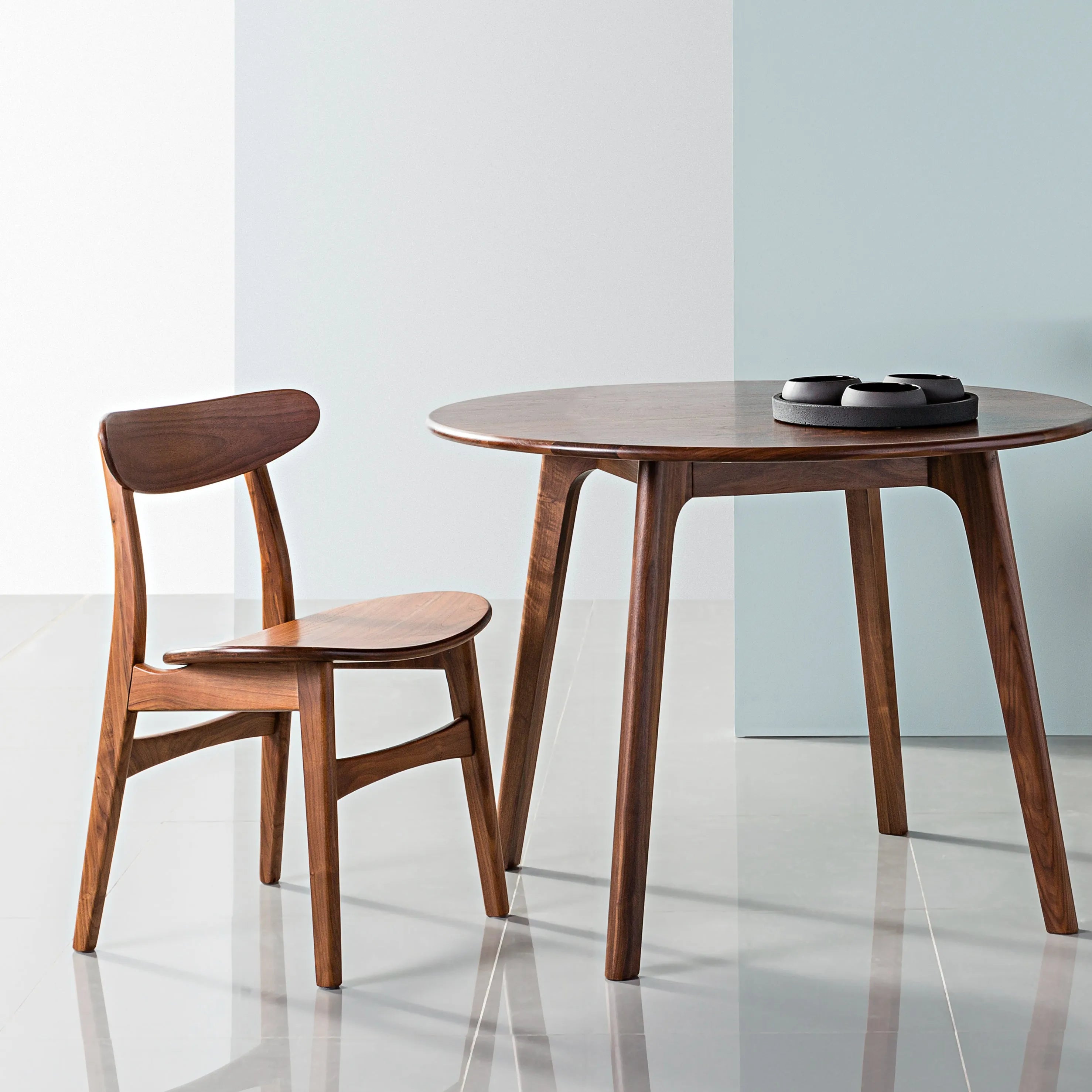 Astrid Dining Chair Solid Seat Solid American Walnut