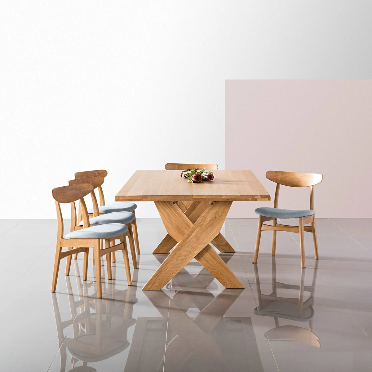 Axel Dining Table 180 x 100cm Solid American Oak