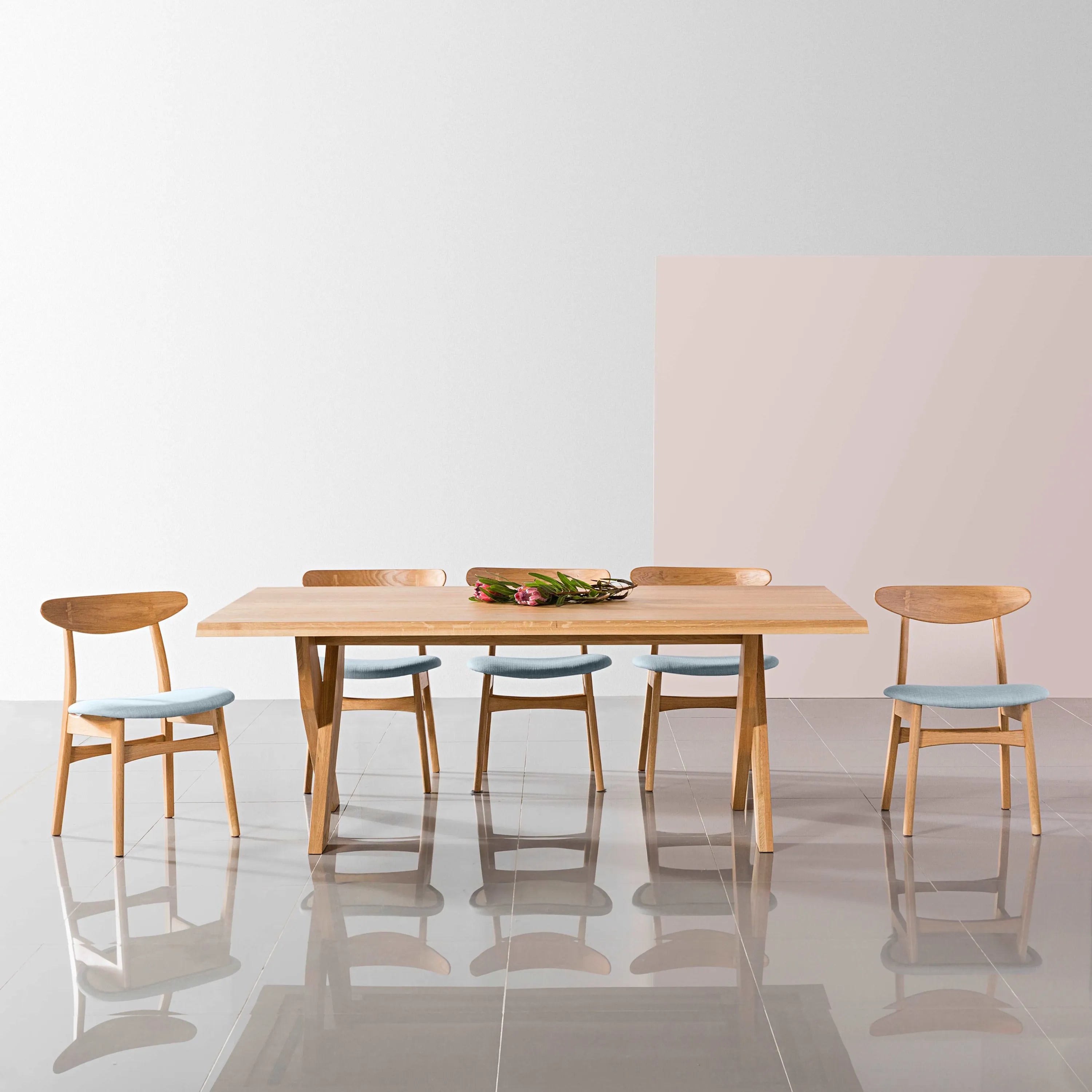 Axel Dining Table 200 x 110cm Solid American Oak