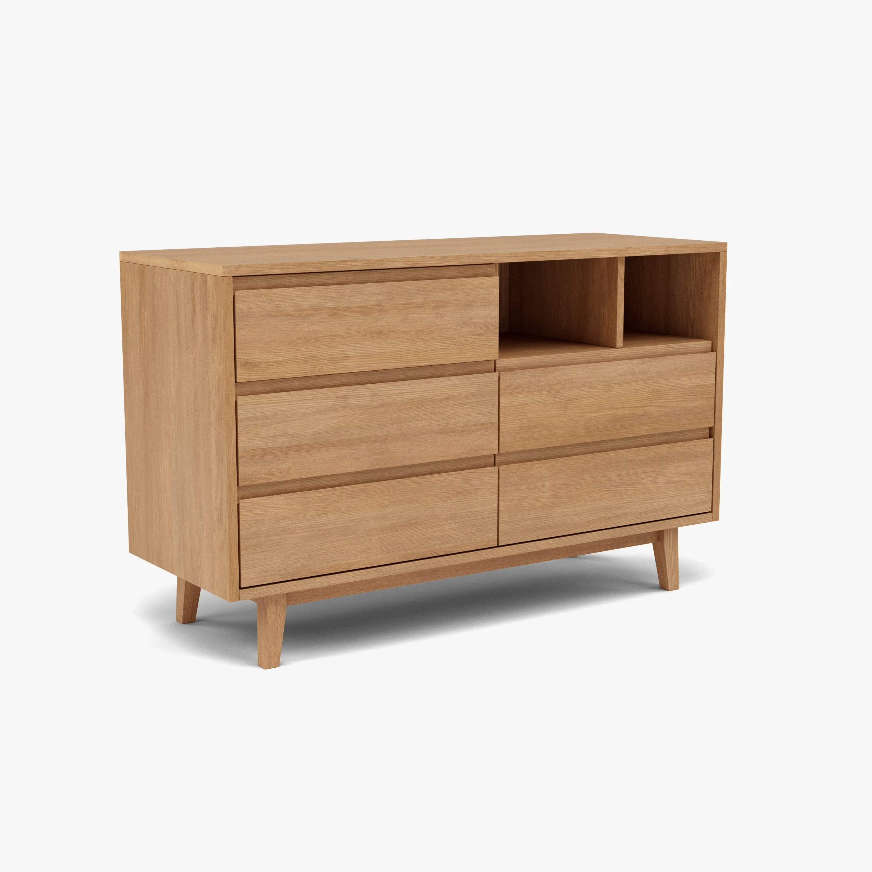 Bastian Chest 5 Drawers 120 x 45cm Solid American Oak