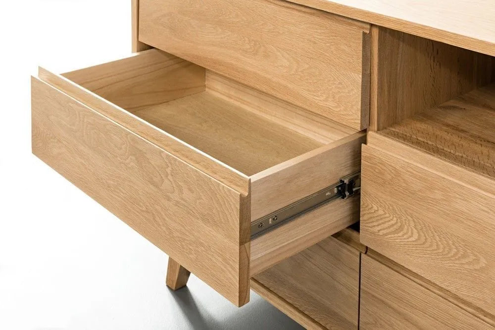 Bastian Chest 5 Drawers 120 x 45cm Solid American Oak