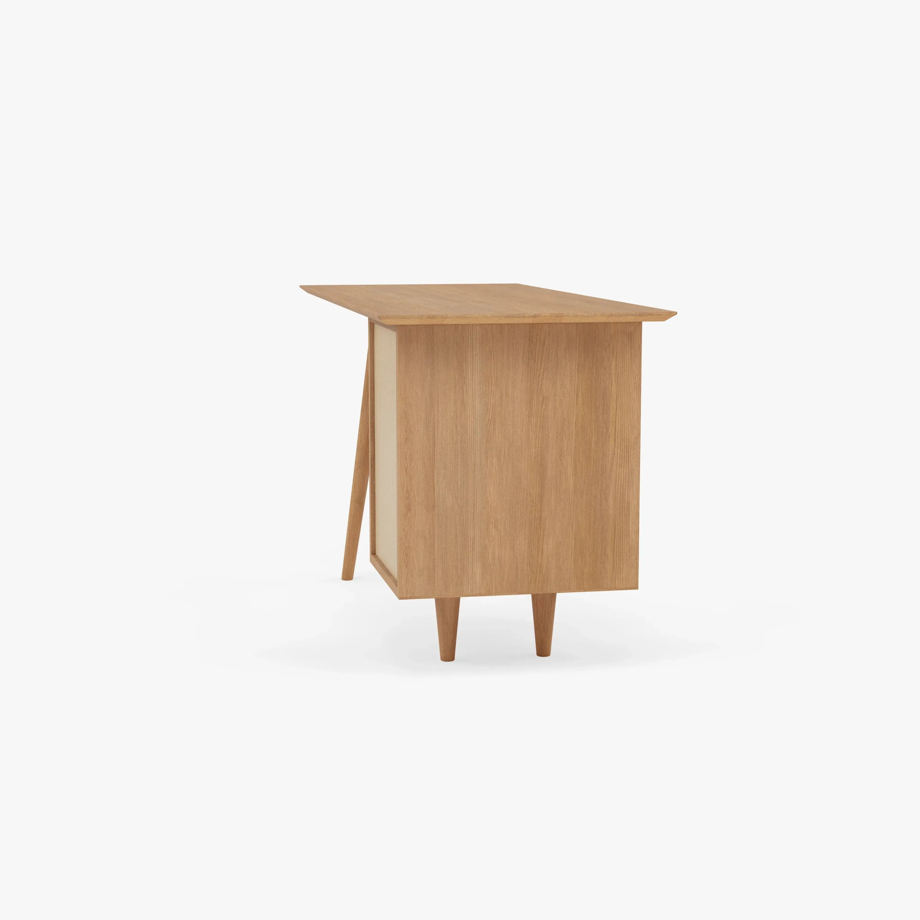 Bastian Office Desk 140 x 60cm Solid American Oak