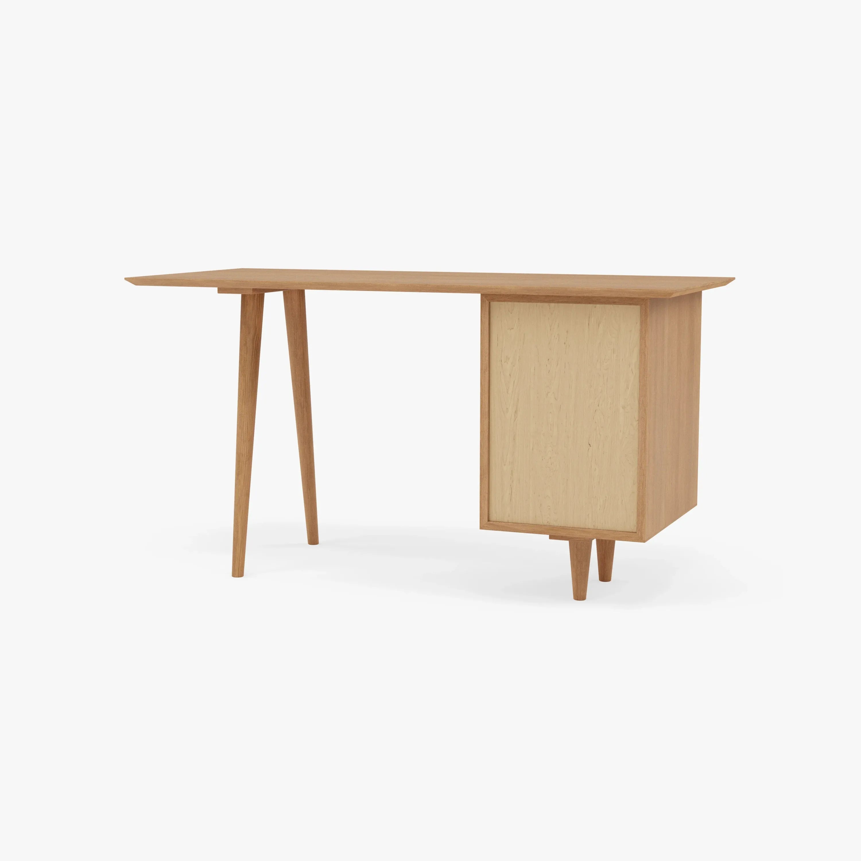 Bastian Office Desk 140 x 60cm Solid American Oak
