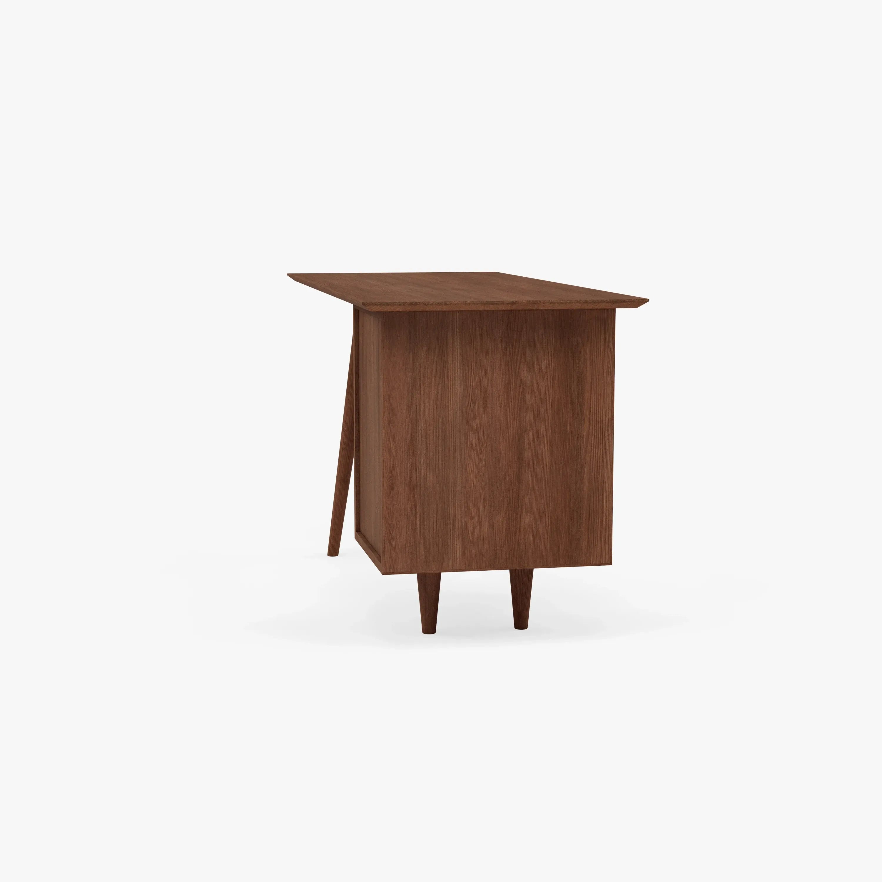 Bastian Office Desk 140 x 60cm Solid American Walnut