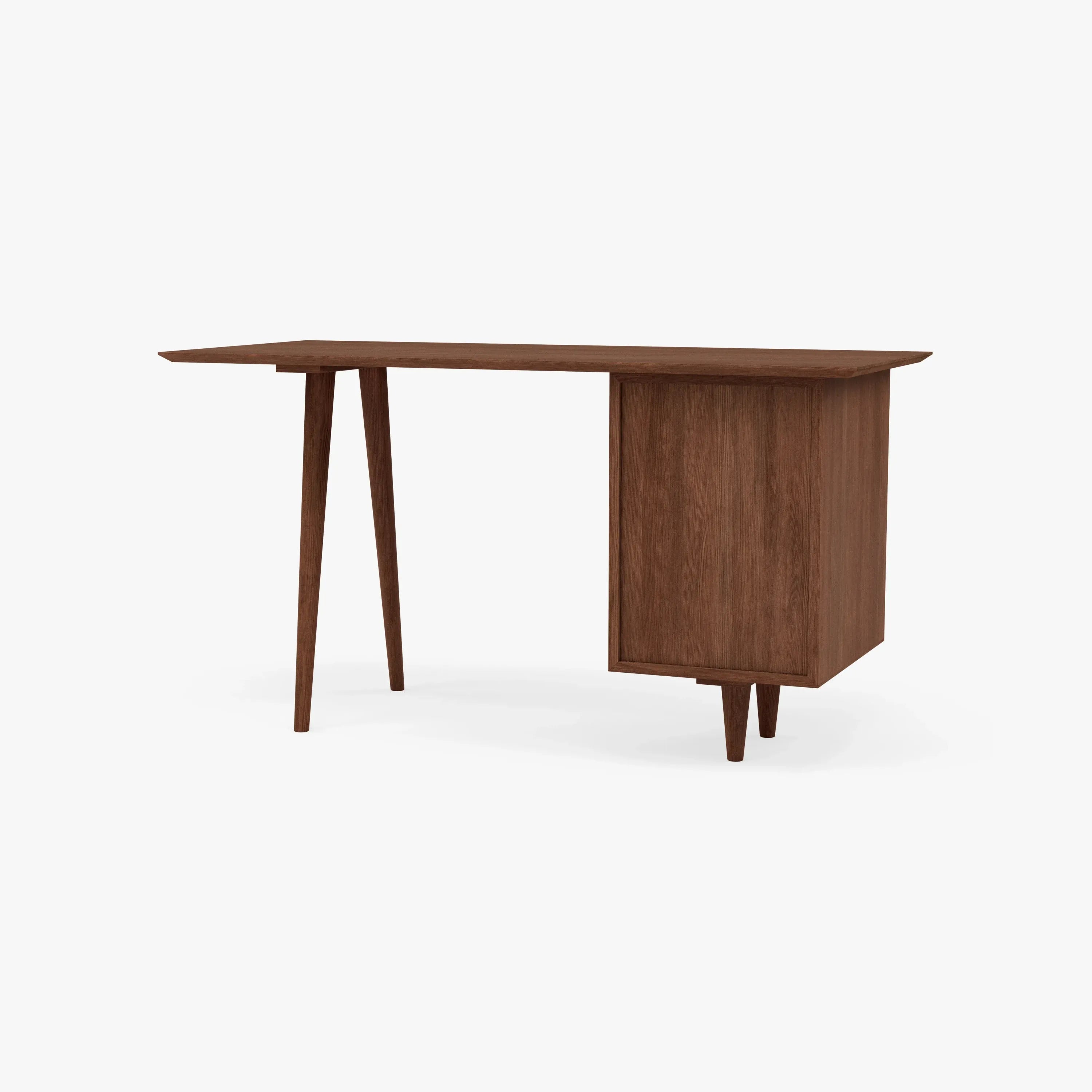 Bastian Office Desk 140 x 60cm Solid American Walnut
