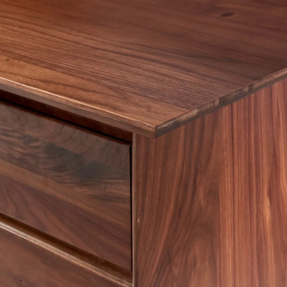 Bastian Office Desk 140 x 60cm Solid American Walnut