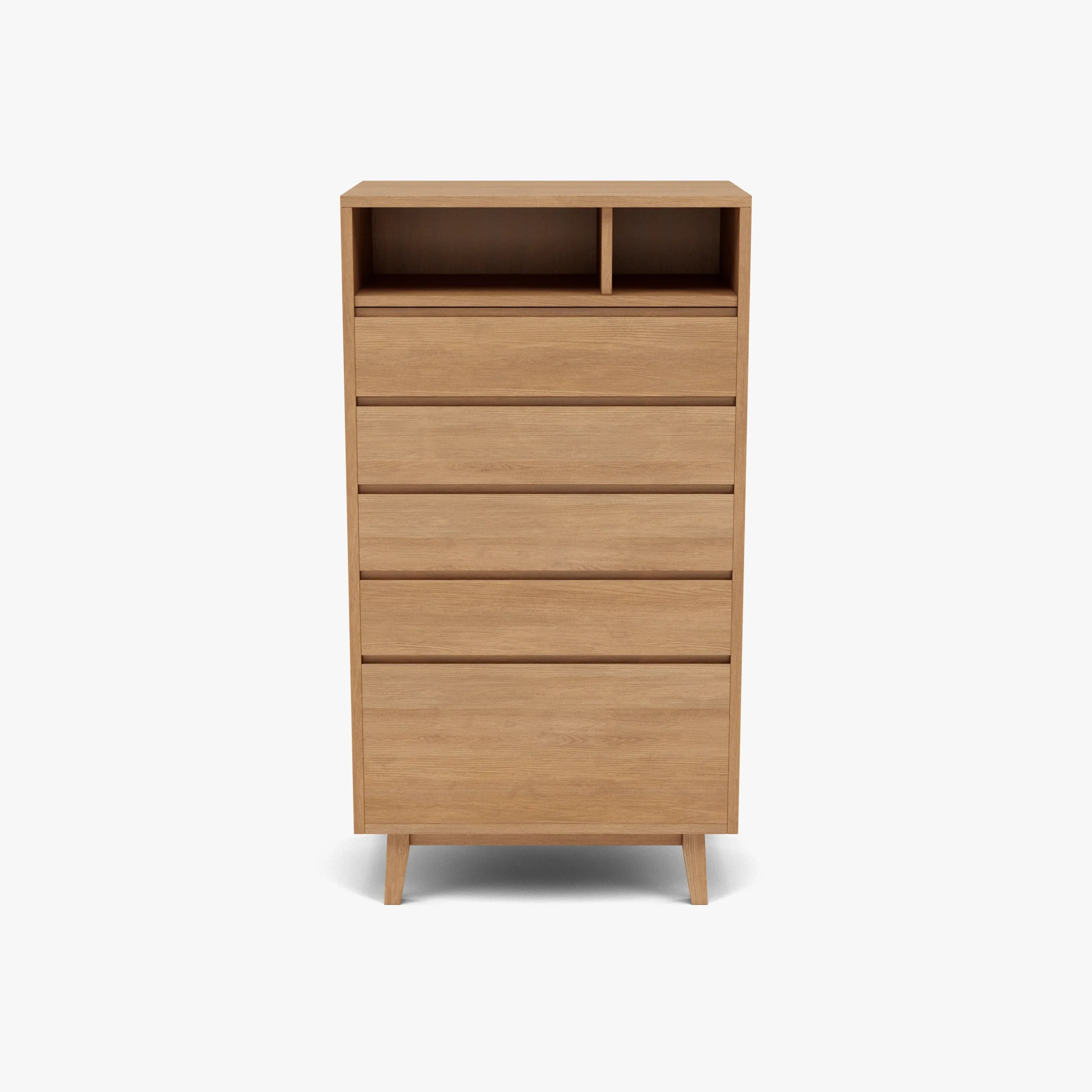 Bastian Tallboy 5 Drawers 70 x 45cm Solid American Oak