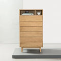 Bastian Tallboy 5 Drawers 70 x 45cm Solid American Oak