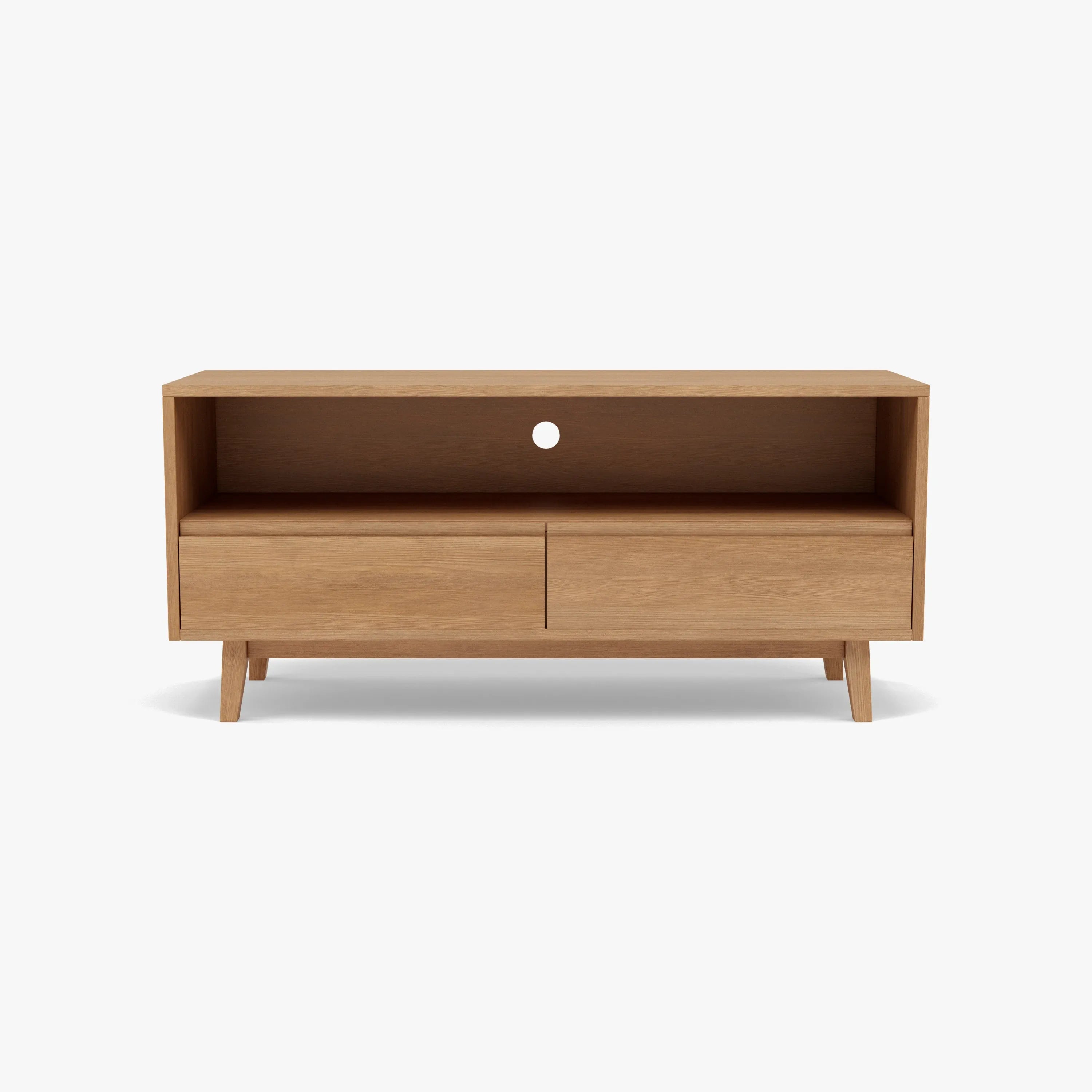 Bastian TV and Media Console 130 x 45cm Solid American Oak