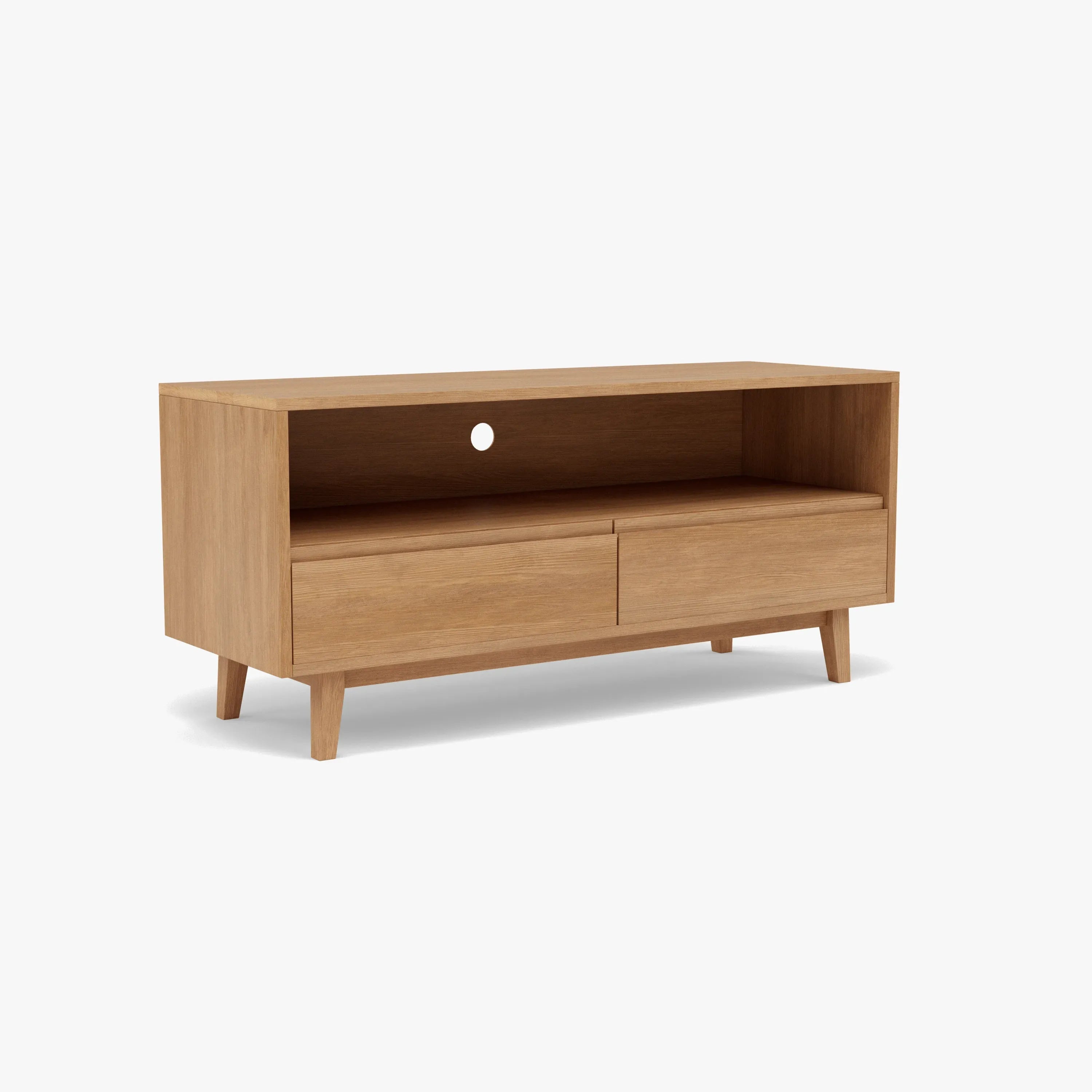 Bastian TV and Media Console 130 x 45cm Solid American Oak