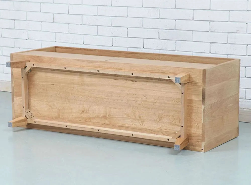 Bastian TV and Media Console 130 x 45cm Solid American Oak