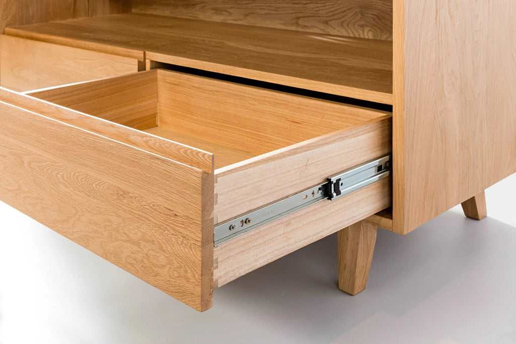 Bastian TV and Media Console 130 x 45cm Solid American Oak