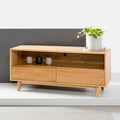 Bastian TV and Media Console 130 x 45cm Solid American Oak