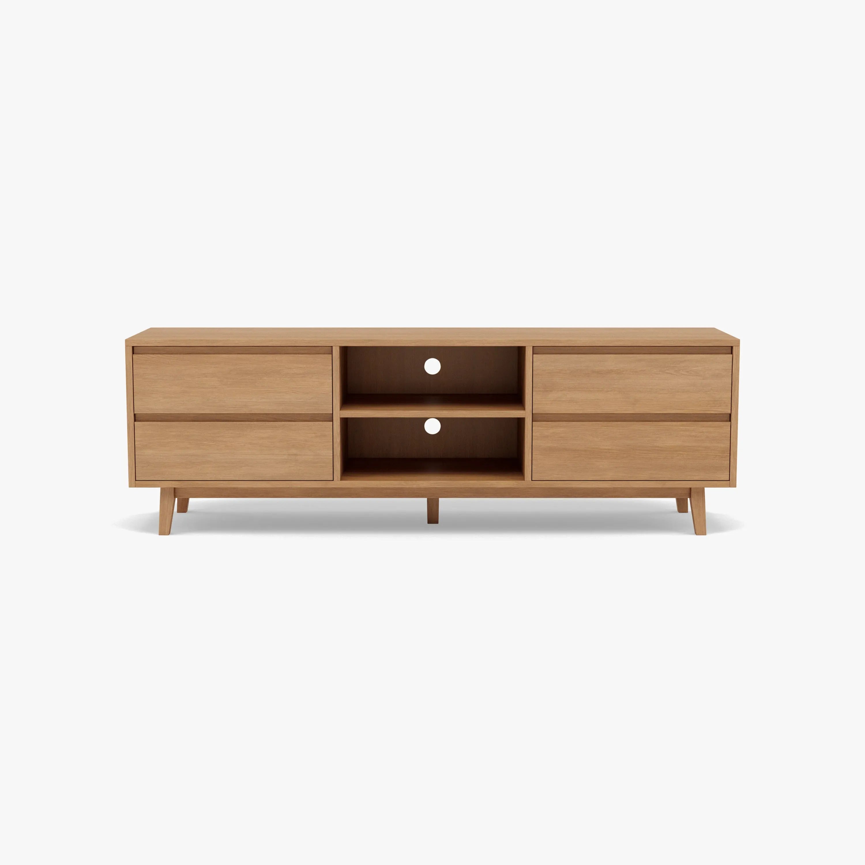 Bastian TV and Media Console 180 x 45cm Solid American Oak