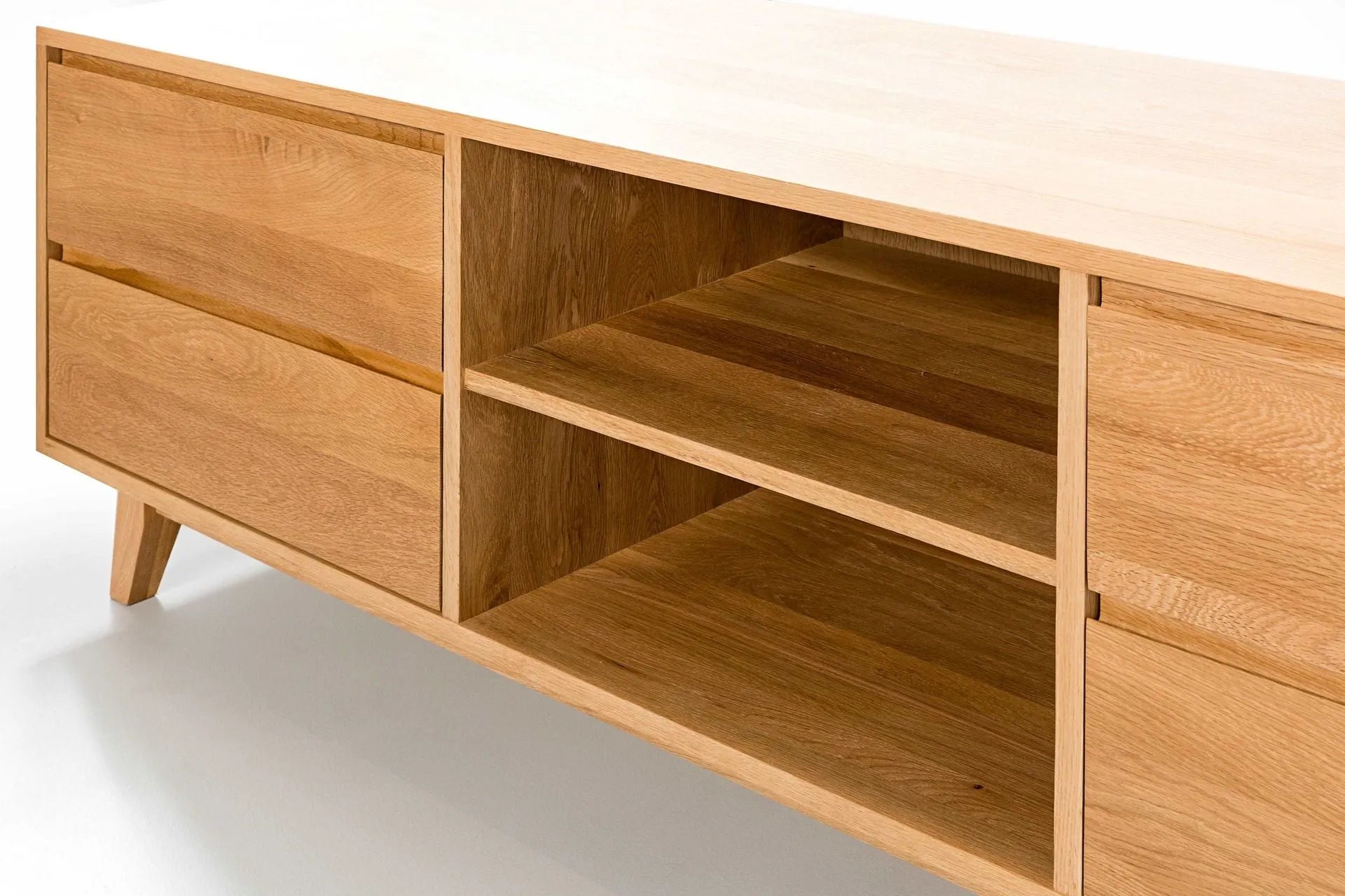 Bastian TV and Media Console 180 x 45cm Solid American Oak