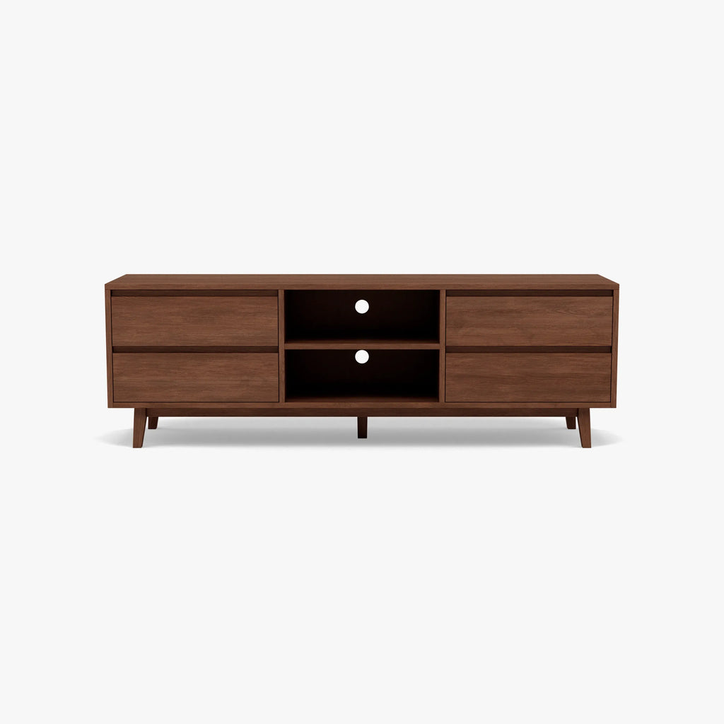 Bastian TV and Media Console 180 x 45cm Solid American Walnut
