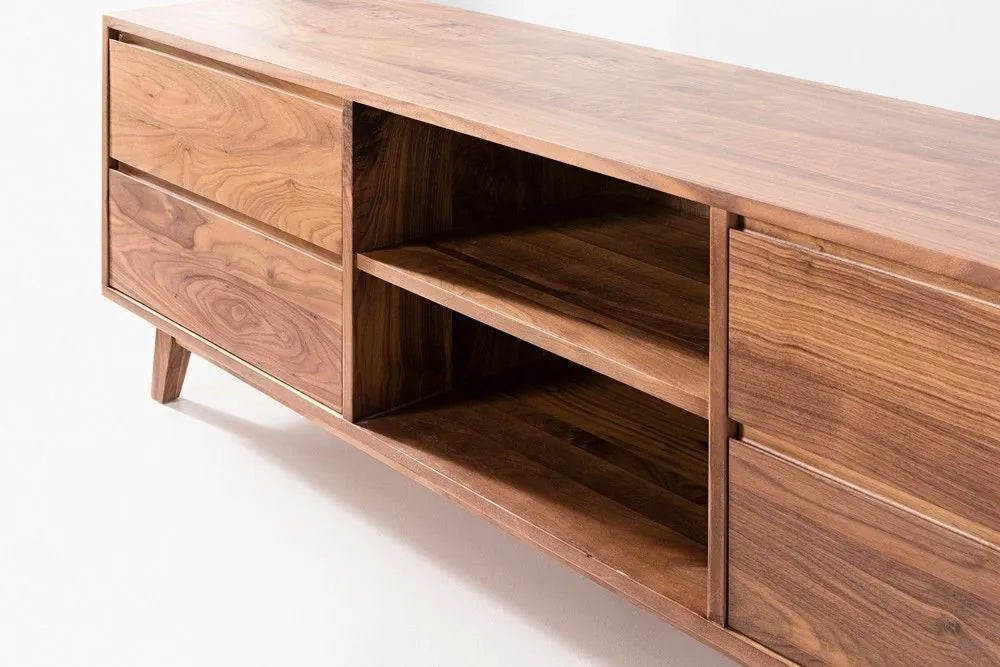 Bastian TV and Media Console 180 x 45cm Solid American Walnut