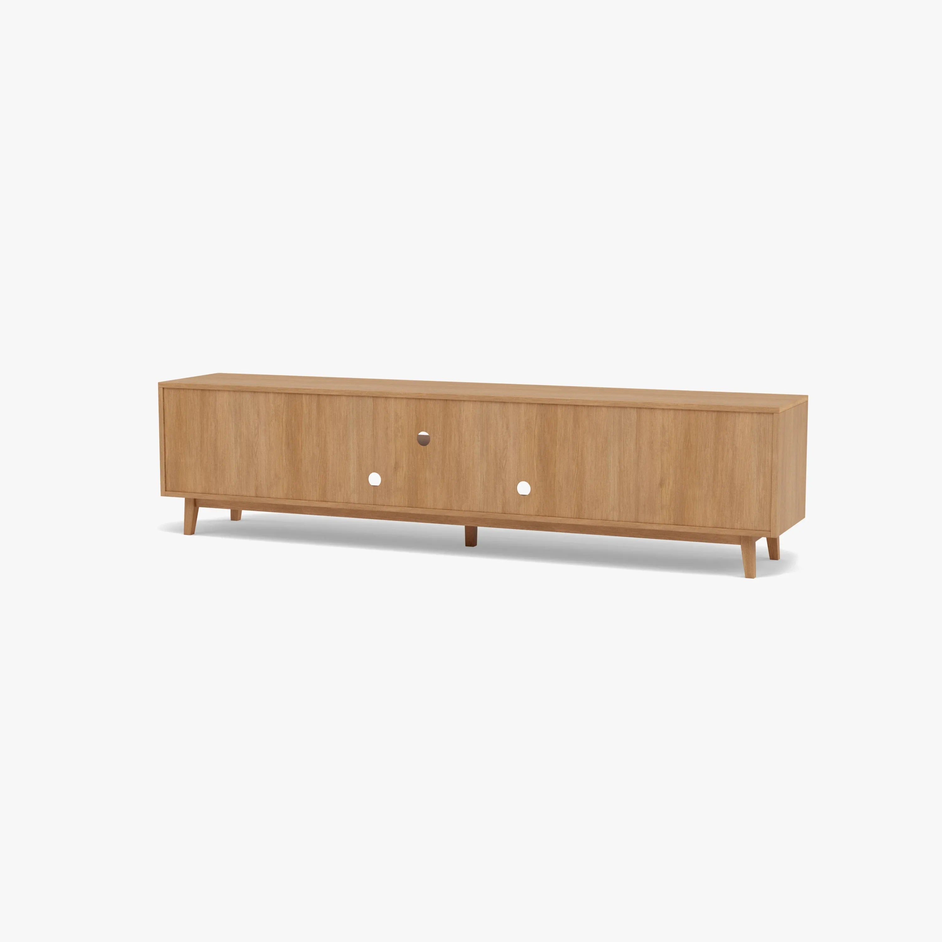 Bastian TV and Media Console 240 x 45cm Solid American Oak
