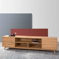 Bastian TV and Media Console 240 x 45cm Solid American Oak