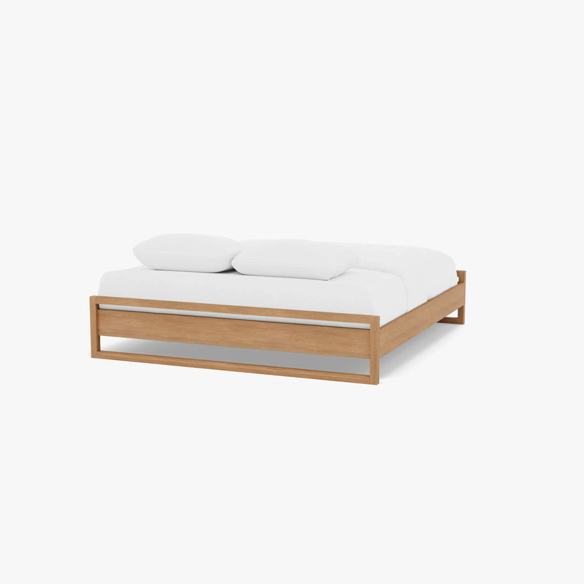 Bruno Bed Base King American Oak