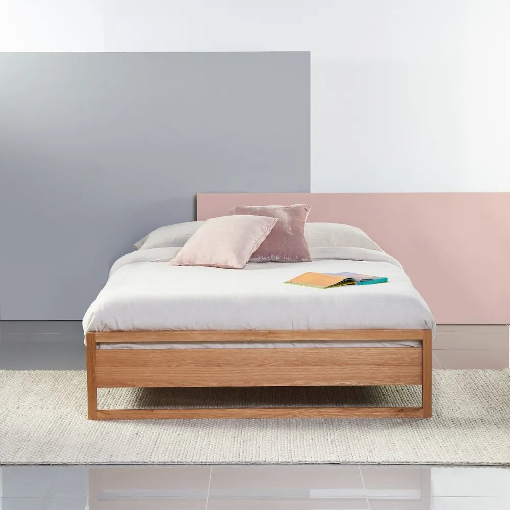 Bruno Bed Base King American Oak