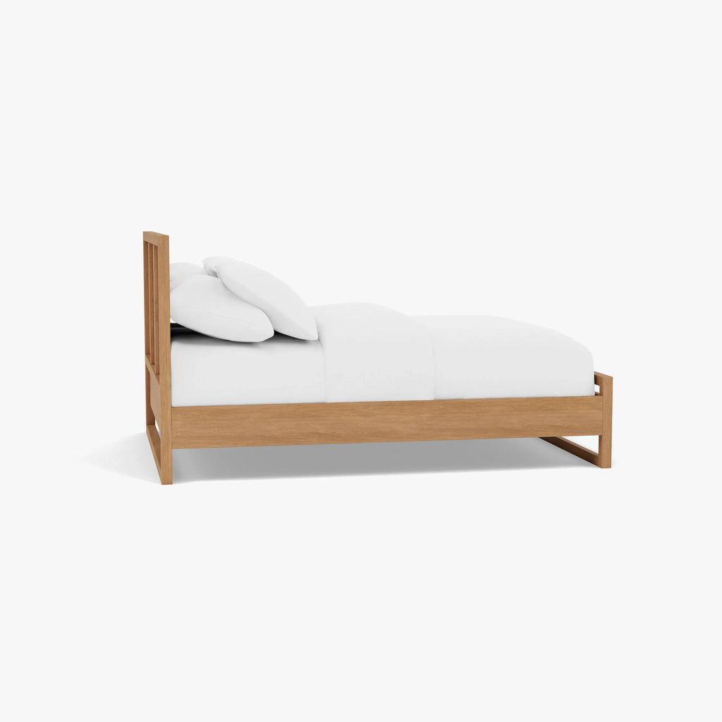 Bruno Bed Frame Double American Oak