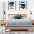 Bruno Bed Frame Double American Oak