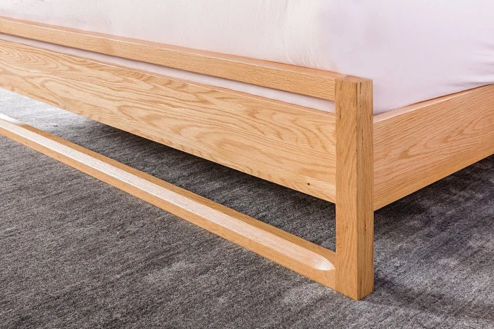 Bruno Bed Frame Double American Oak