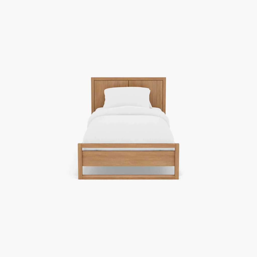 Bruno Bed Frame King Single American Oak