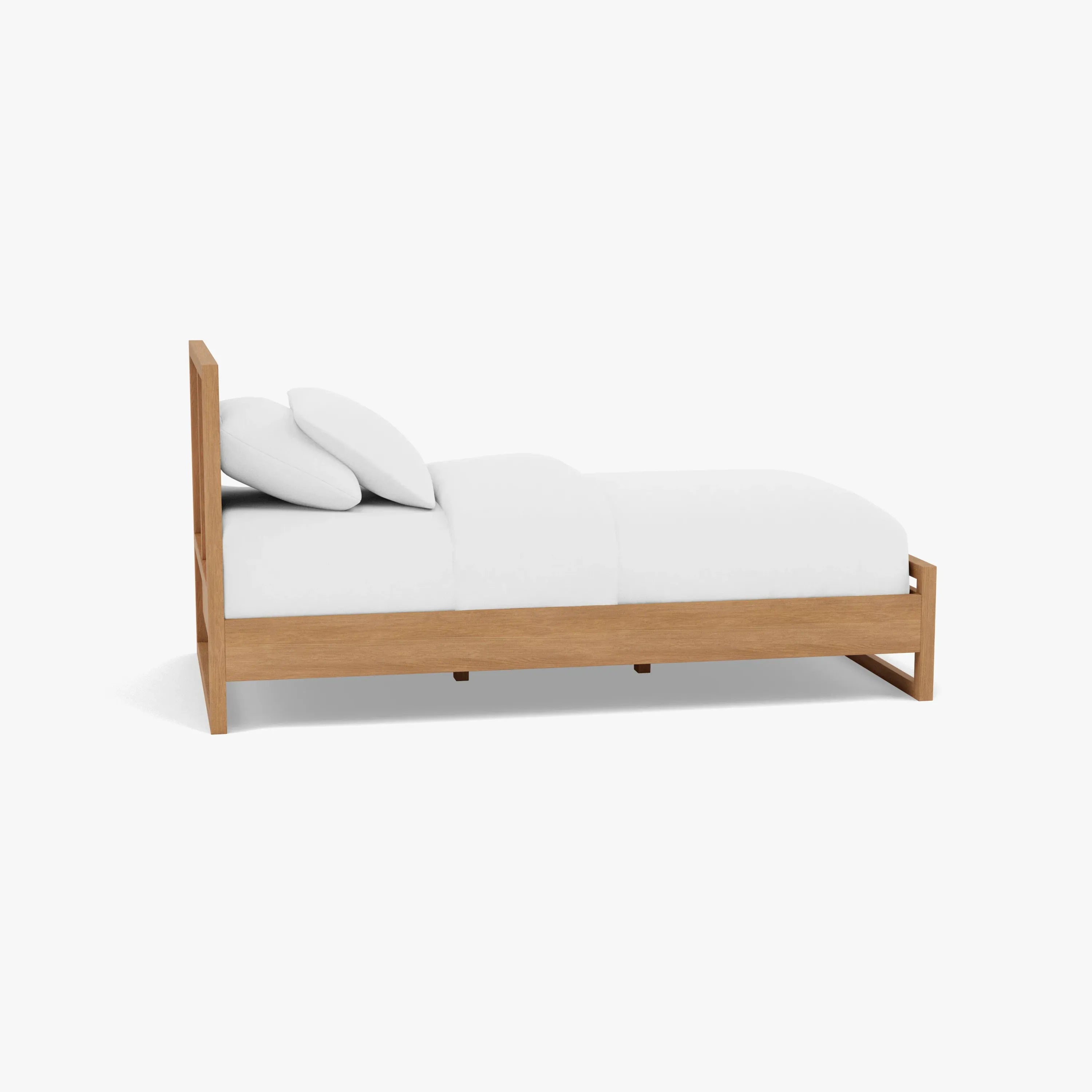 Bruno Bed Frame King Single American Oak