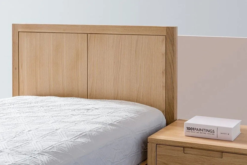 Bruno Bed Frame King Single American Oak