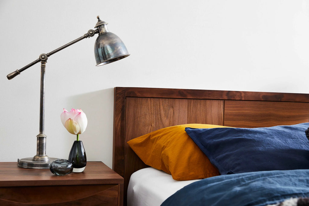 Bruno Bed Frame King American Walnut