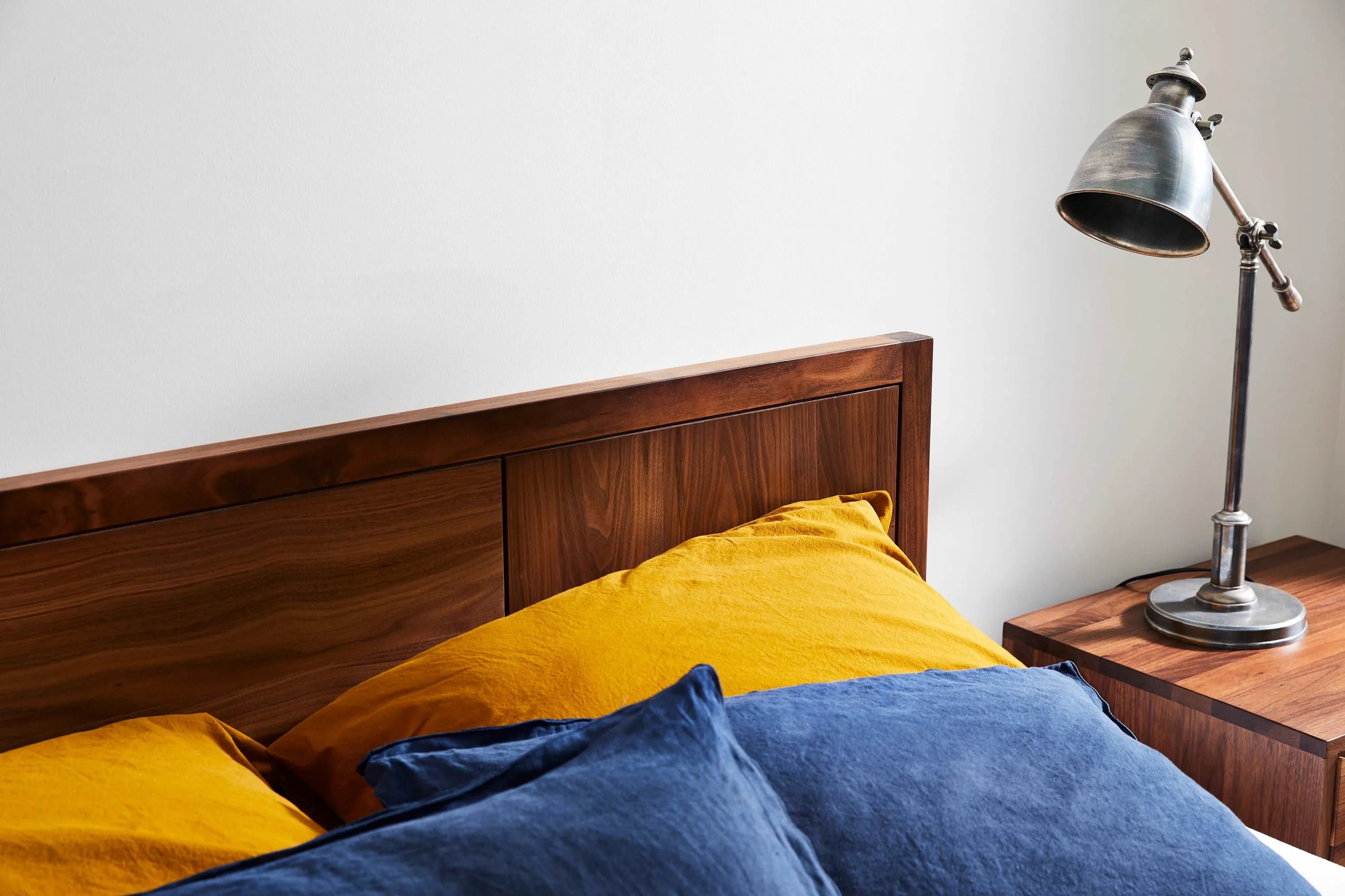 Bruno Bed Frame King American Walnut