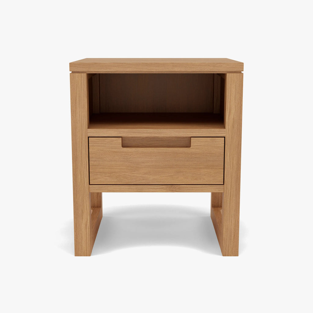 Bruno Bedside Table 1 Drawer 42 x 35cm Solid American Oak