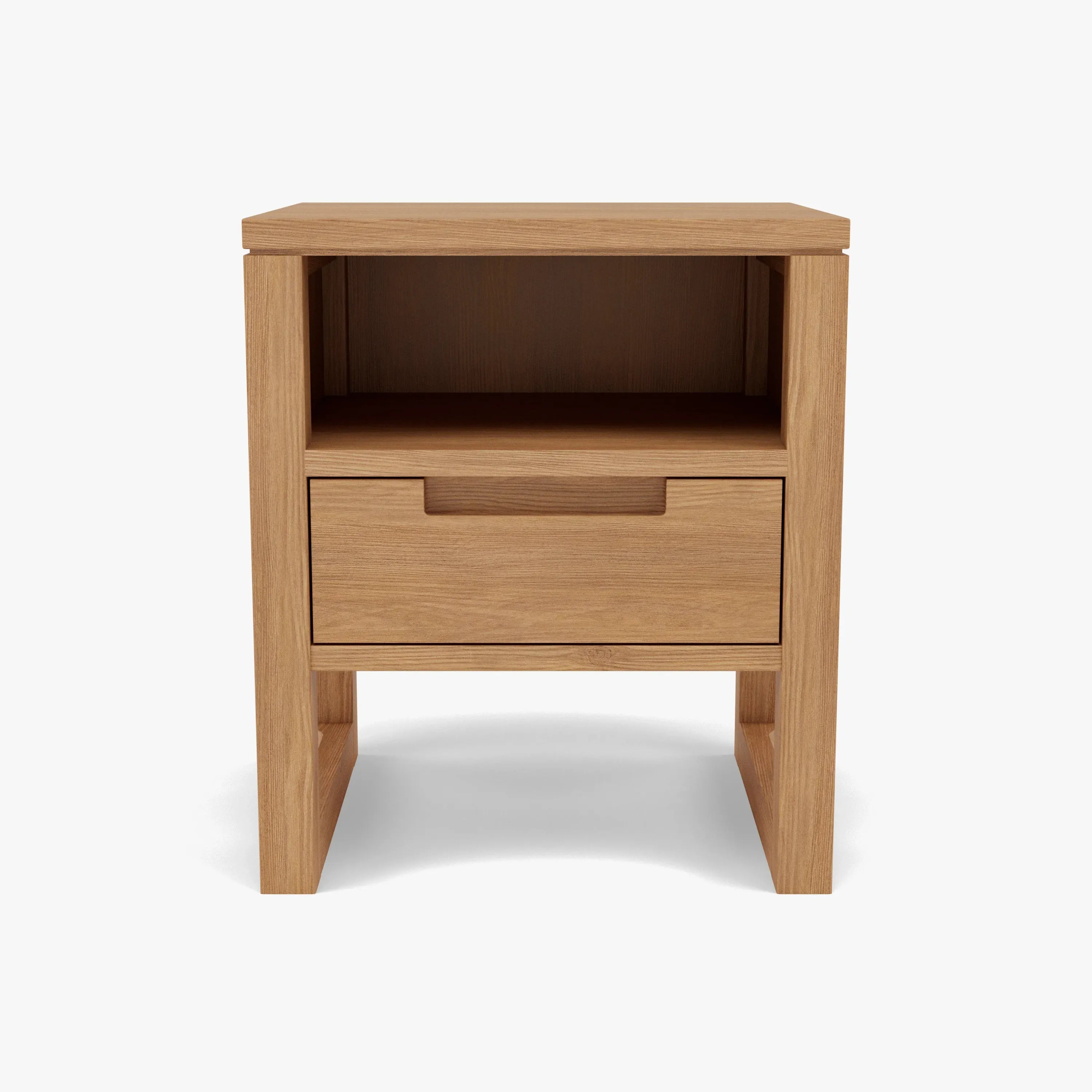 Bruno Bedside Table 1 Drawer 42 x 35cm Solid American Oak