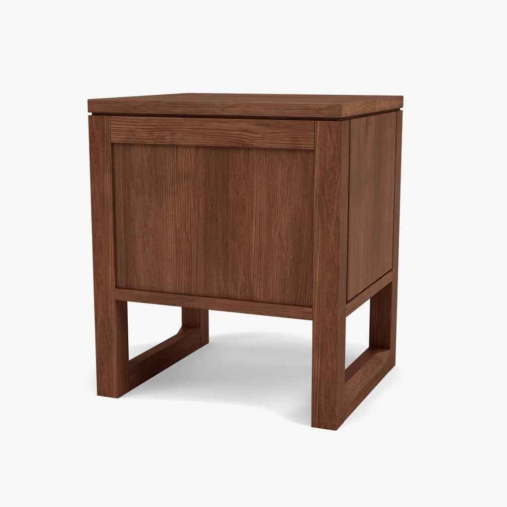 Bruno Bedside Table 1 Drawer 42 x 35cm Solid American Walnut