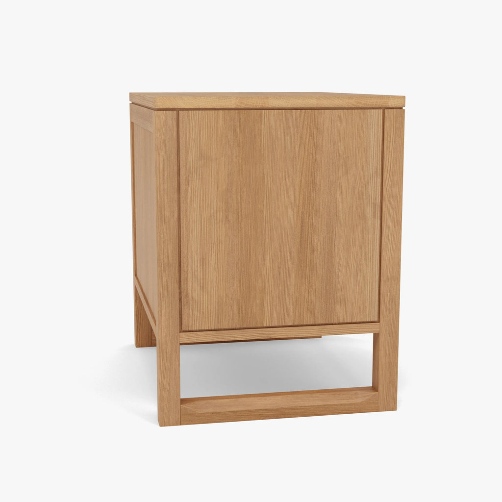 Bruno Bedside Table XL 1 Drawer 60 x 47cm Solid American Oak