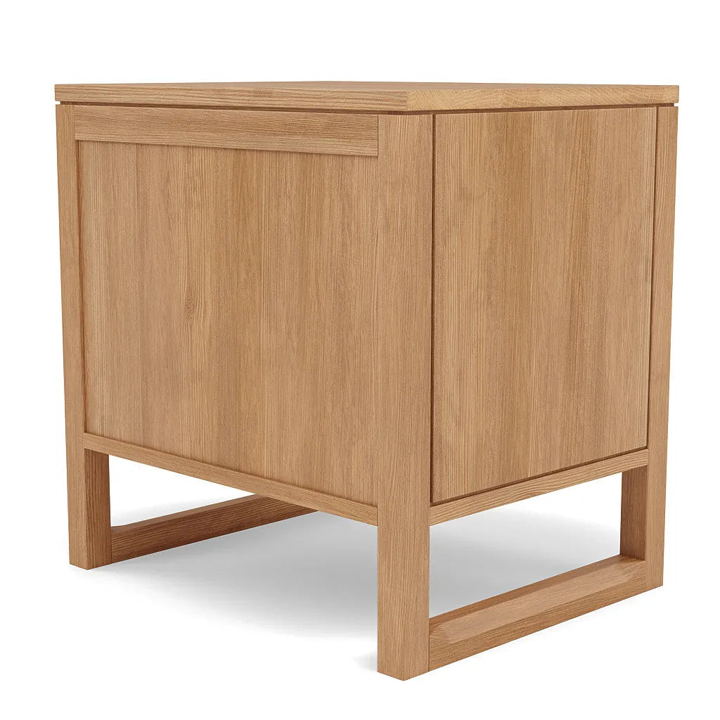 Bruno Bedside Table XL 1 Drawer 60 x 47cm Solid American Oak