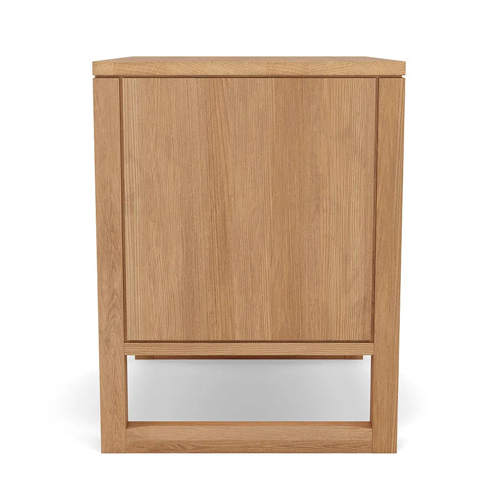 Bruno Bedside Table XL 1 Drawer 60 x 47cm Solid American Oak