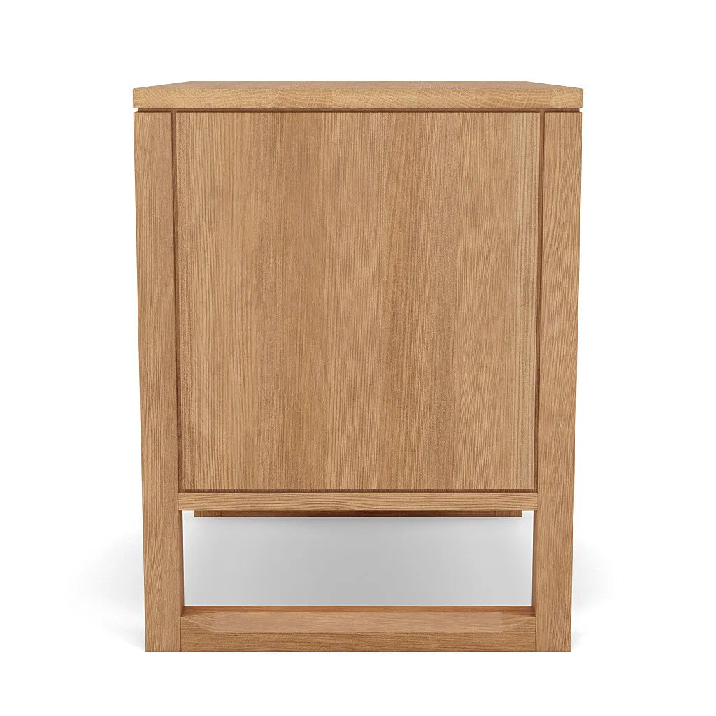Bruno Bedside Table XL 1 Drawer 60 x 47cm Solid American Oak