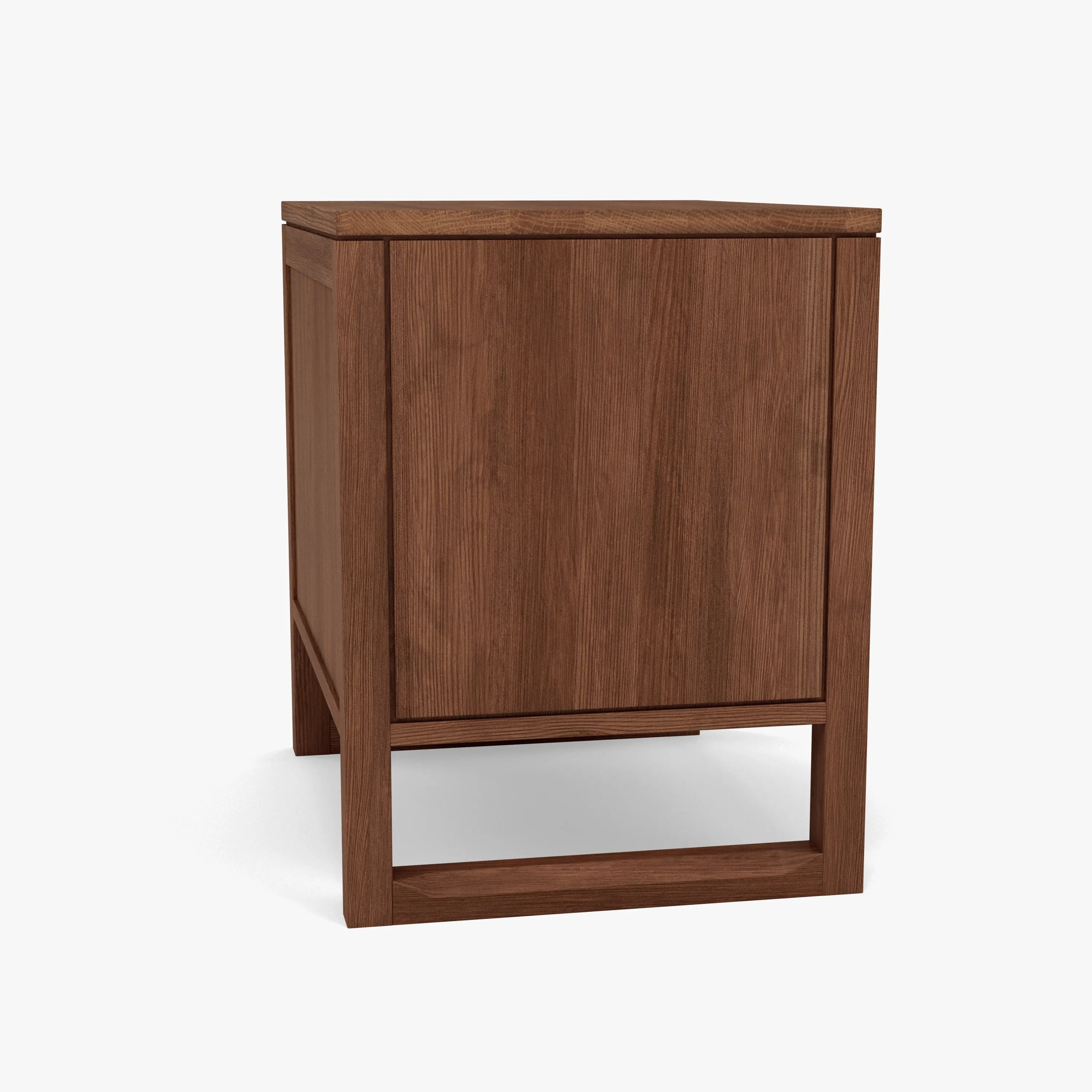 Bruno Bedside Table XL 1 Drawer 60 x 47cm Solid American Walnut
