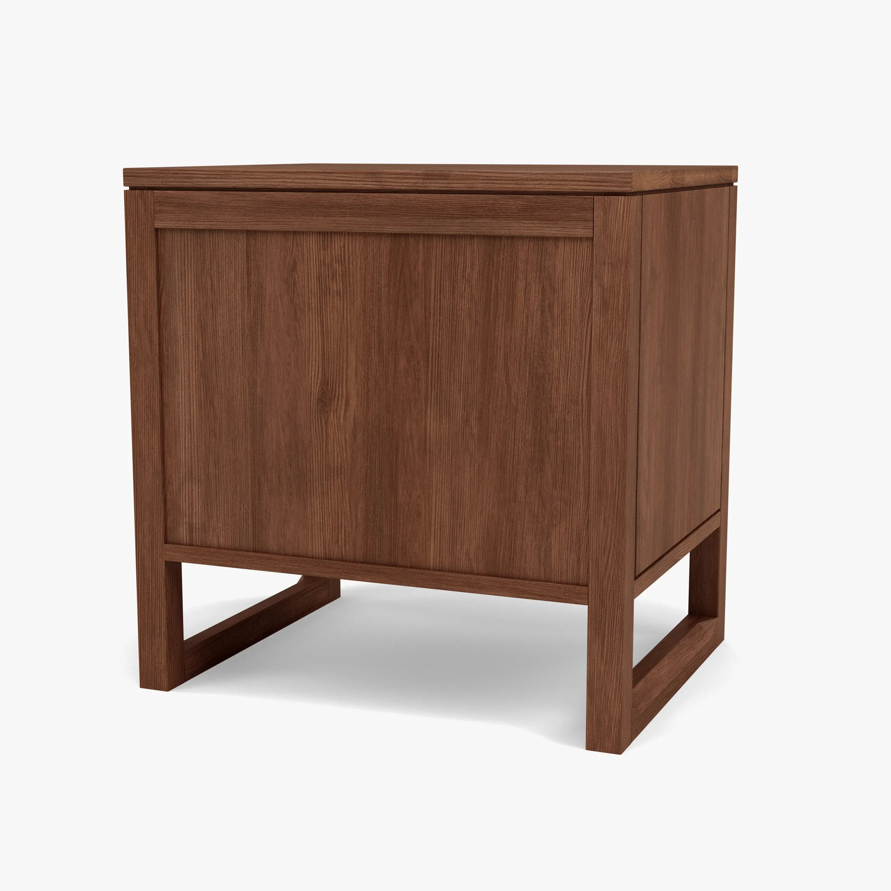 Bruno Bedside Table XL 1 Drawer 60 x 47cm Solid American Walnut