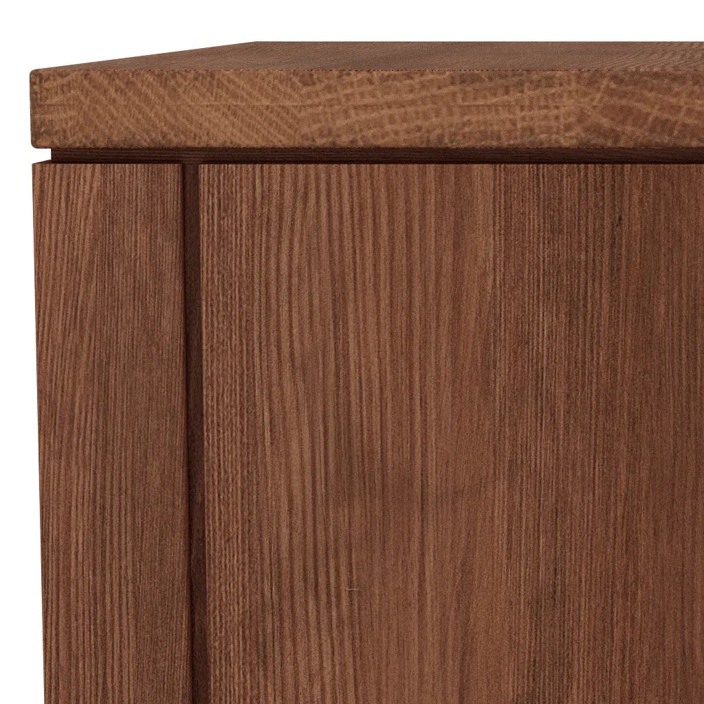 Bruno Bedside Table XL 1 Drawer 60 x 47cm Solid American Walnut