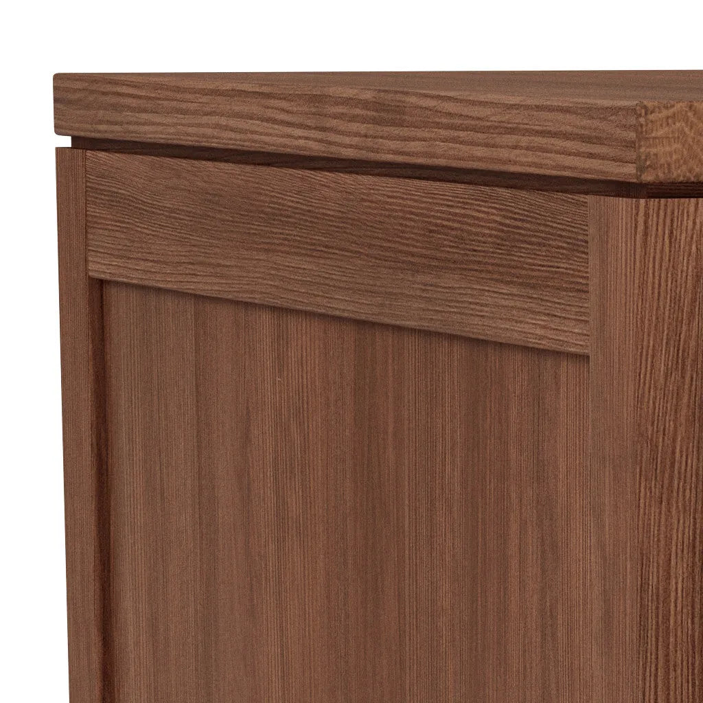 Bruno Bedside Table XL 1 Drawer 60 x 47cm Solid American Walnut